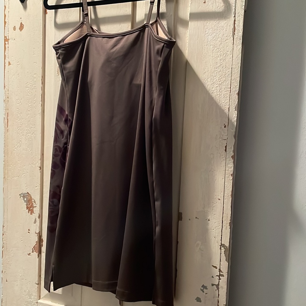 Athleta spandex taupe/gray/ brown dress - Picture 3 of 8